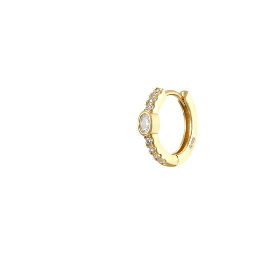 Oval zirconia hoop