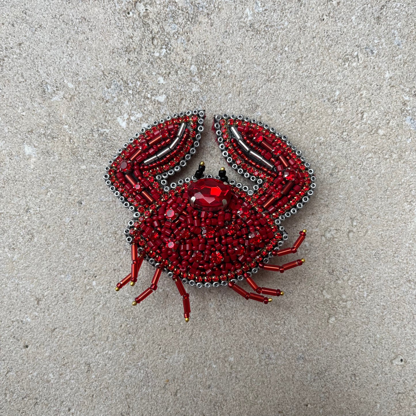 Crab brooch