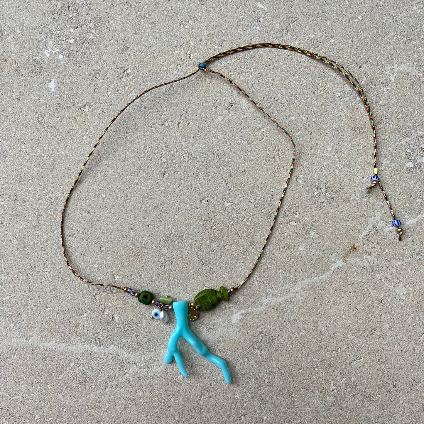 Coral fish necklace