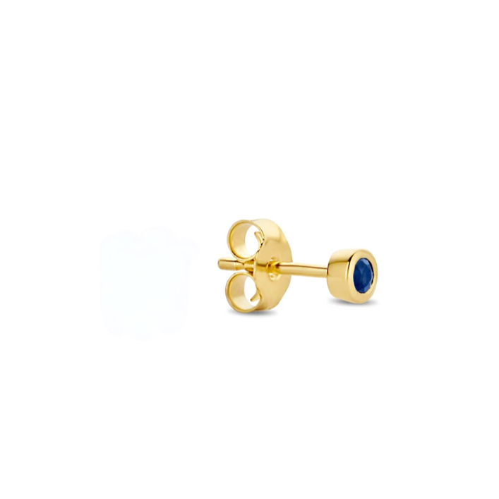 Sapphire stud 14 karat gold