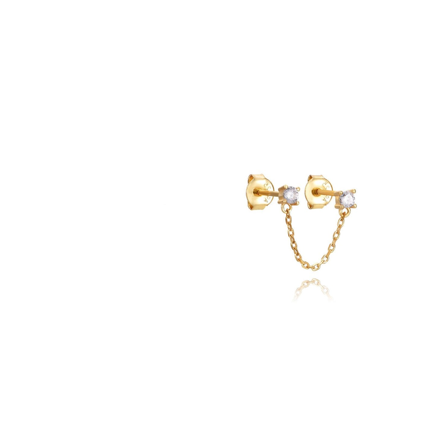 Duo chain earring