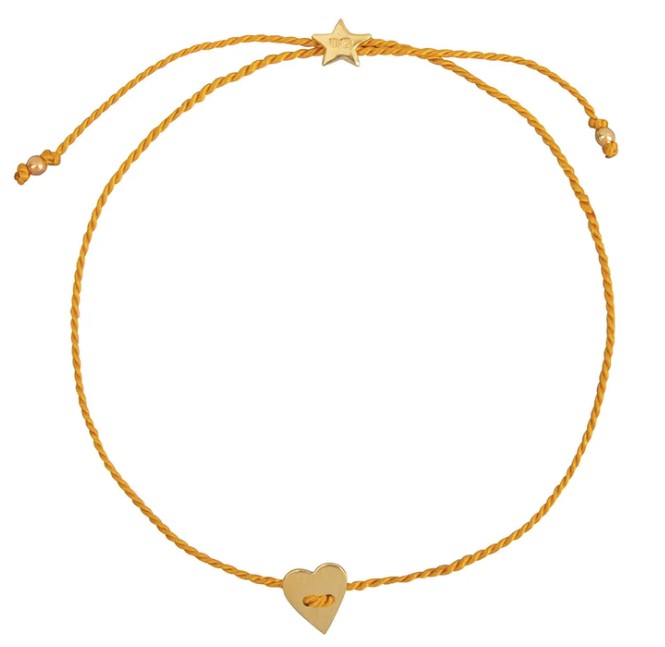 Heart bracelet yellow