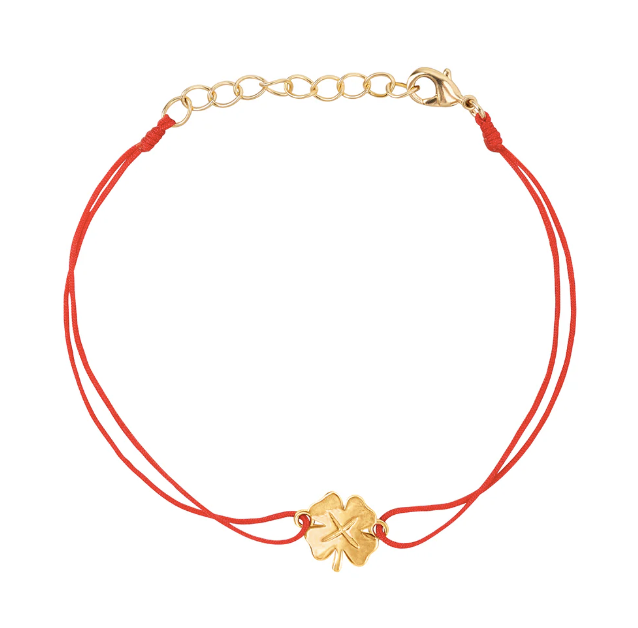 Lucky string bracelet red