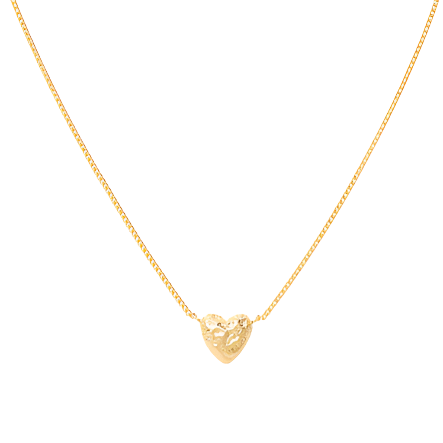 Heart necklace gold