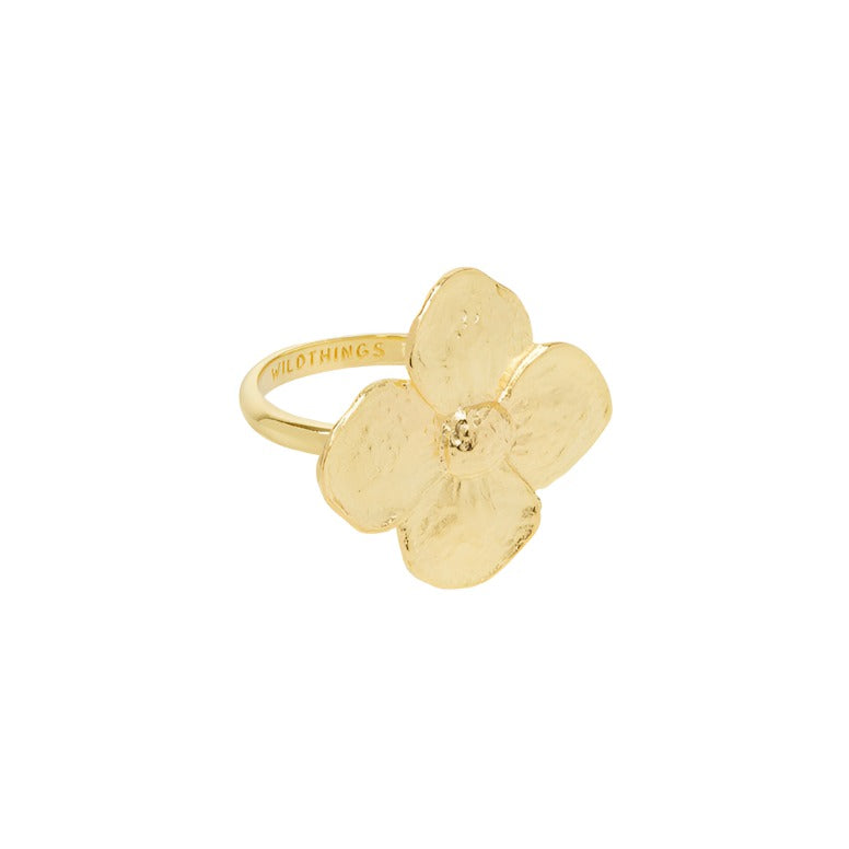 Flower ring gold