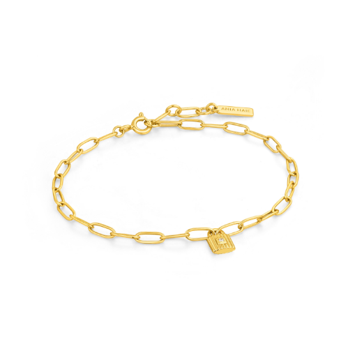 Chain Lock Bracelet Gold