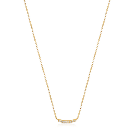 14k gold and natural diamond magma necklace