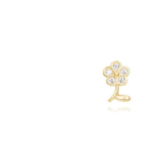 Flower stud gold